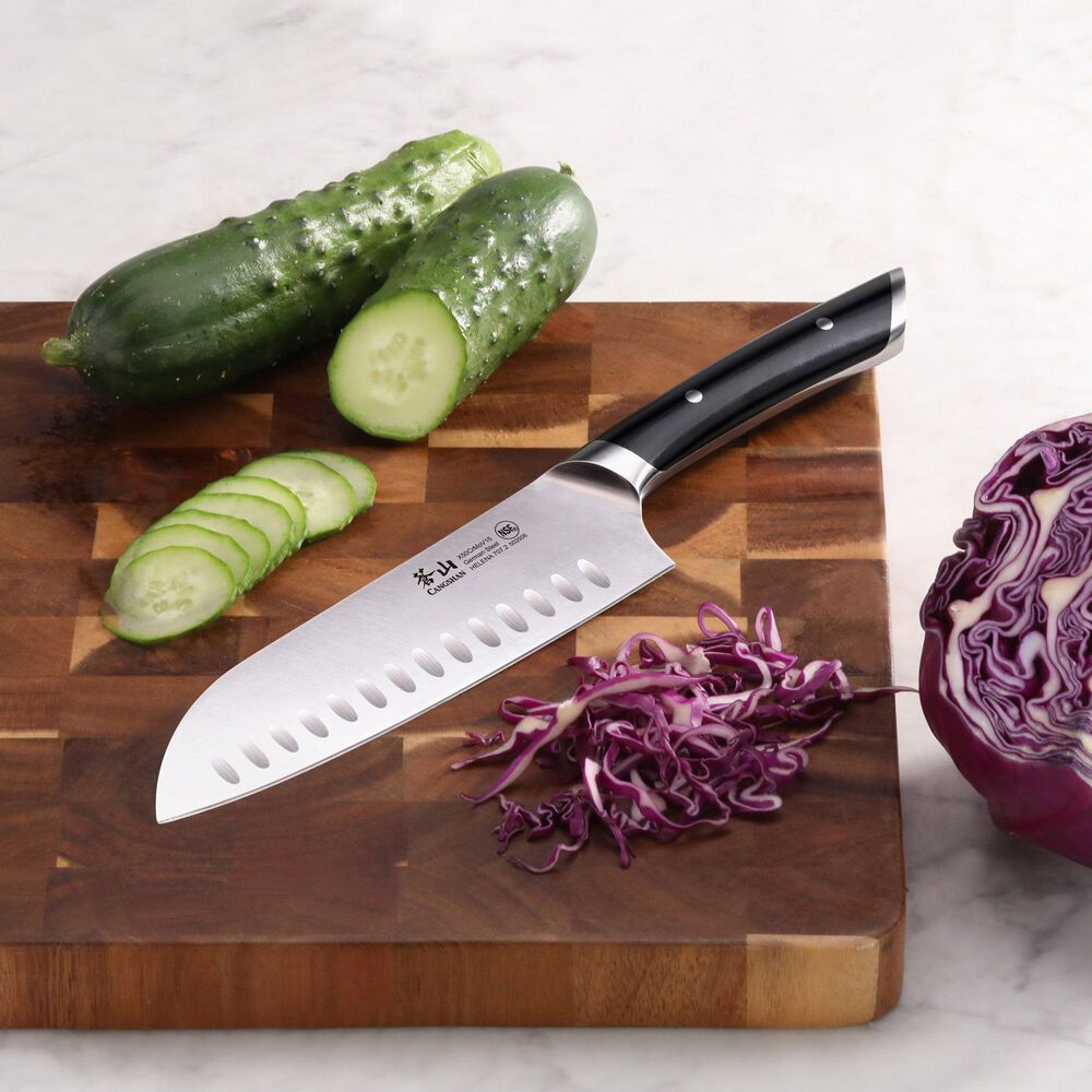 Cangshan Helena 7&quot; Santoku Knife in Black, , large