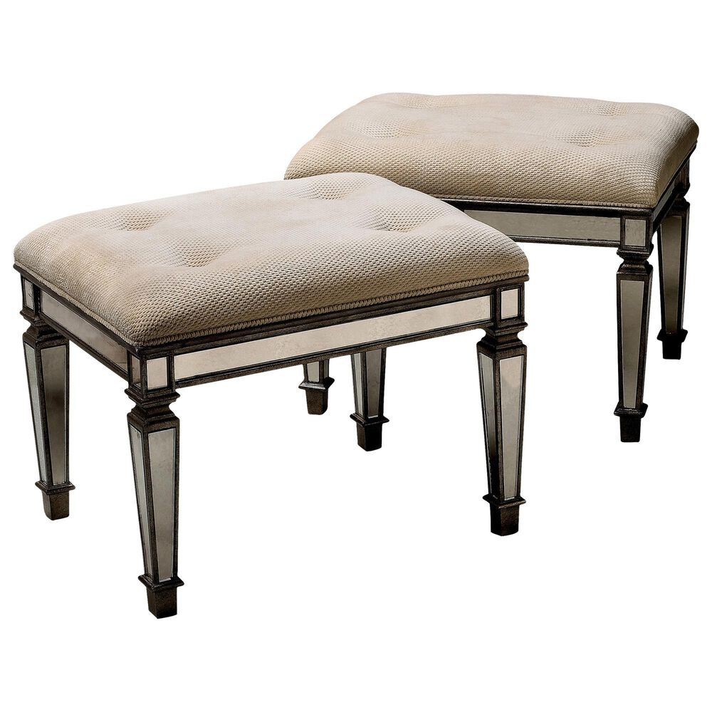 Butler Mirror Ottoman, , large
