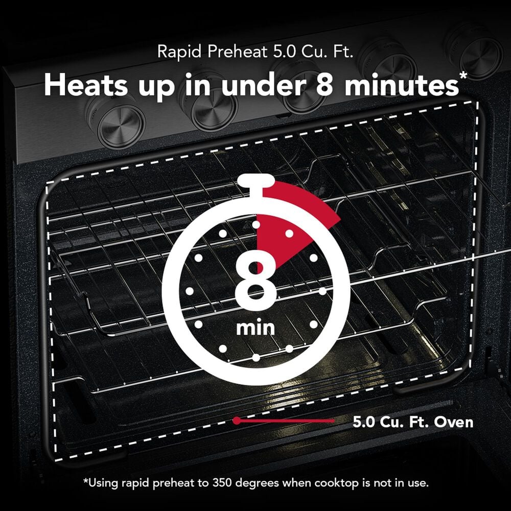 KitchenAid 5.0 Cu. Ft. Smart Freestanding Gas Range with Convection Cooking Modes in Fingerprint Resistant Stainless Steel, , large