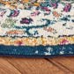 Safavieh Madison MAD447A 5" Round Ivory and Orange Area Rug, , large
