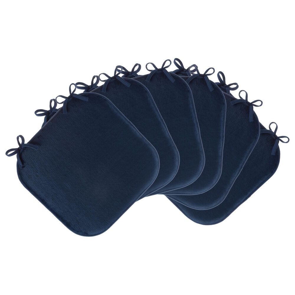 Timberlake Plush Chair Cushion in Navy (Set of 6), , large