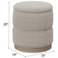 Golden Wave Furniture Dorset Storage Ottoman with Tray in Oat, , large
