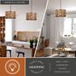 Vaxcel Norwood 1-Light Pendant in Vintage Steel and Distressed Wood, , large