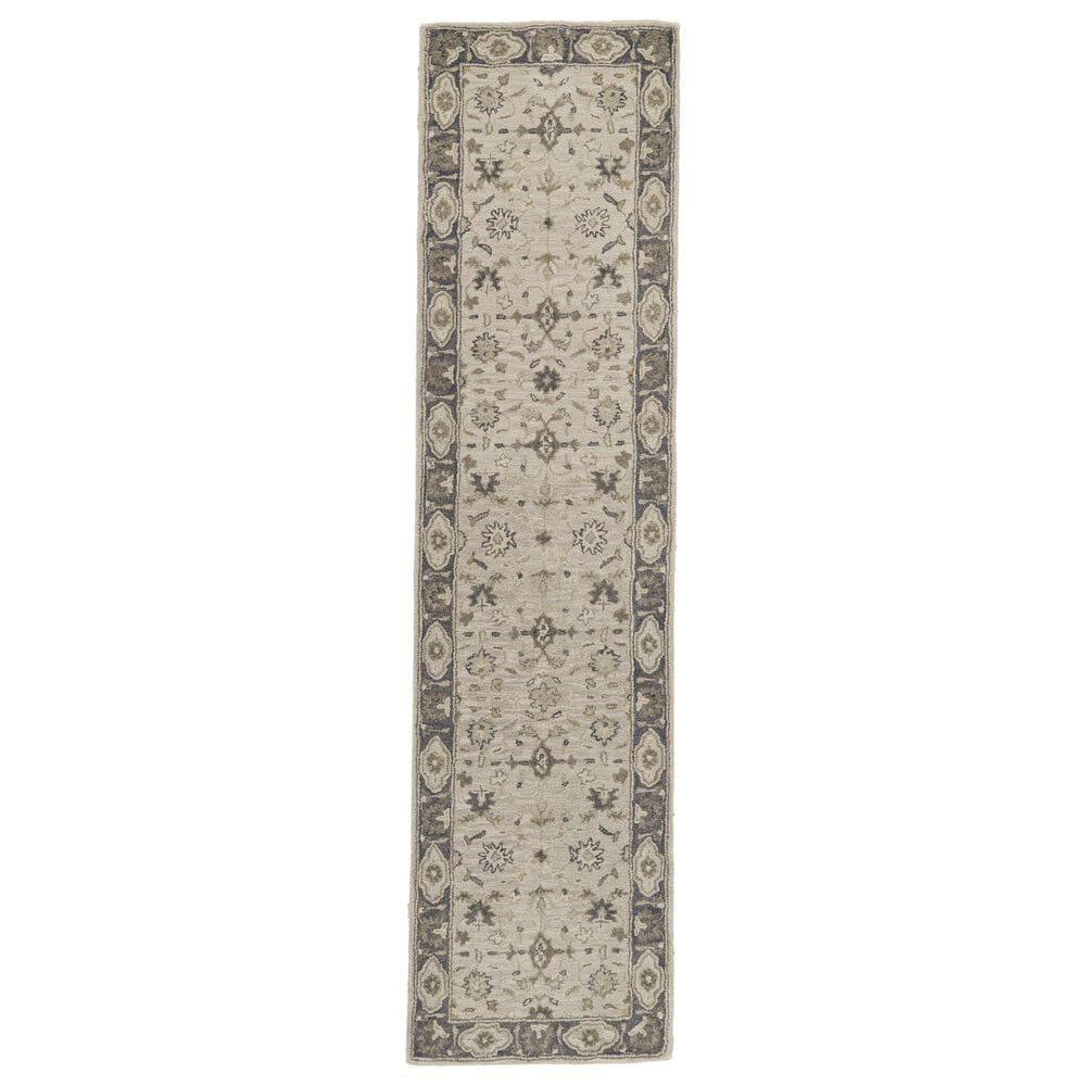 Feizy Eaton 2"6" x 10" Gray Runner, , large