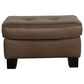 Chateau D"ax Leather Ottoman in Aline Africa, , large