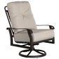 Woodard Cortland Cushion Big Man"s Swivel Rocking Lounge Chair in Memo Hemp, , large
