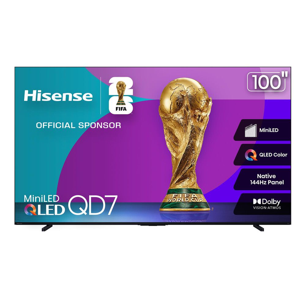 Hisense 100" Class QD7 Series QLED 4K in Black - Smart Fire TV, , large