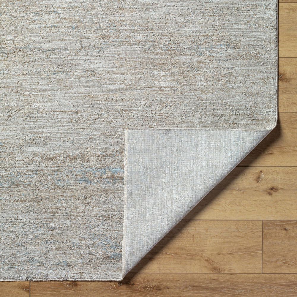Surya Masterpiece Medium Gray, Light Gray, Cream and Ice Blue 6'7" x 9'6" Area Rug, , large