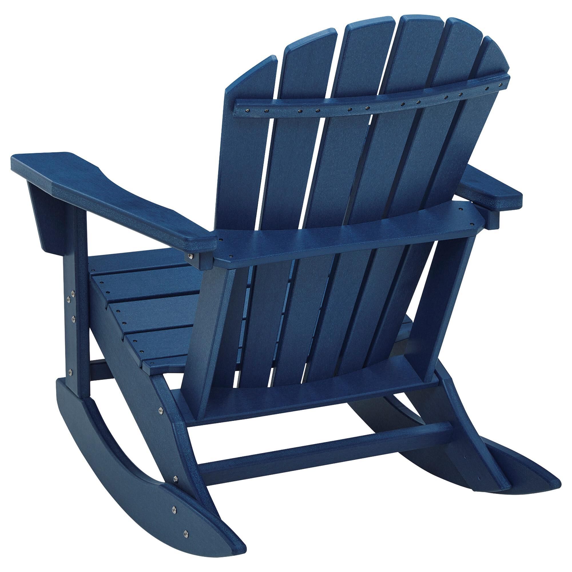 Ashley Sundown Shores Patio Rocker Chair in Blue