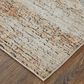 Feizy Sonora 5" x 7"6" Ivory and Blue Area Rug, , large