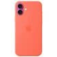 Apple Silicone Case with MagSafe for iPhone 16 Plus in Tangerine, , large
