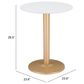Zuo Modern Alto Bistro Table in White/Gold, , large