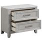 New Heritage Design Fiona 2-Drawer Nightstand in Mist Gray and White, , large