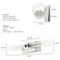 Hunter Lenlock 22" 2-Light Vanity with Seeded Shade in Brushed Nickel, , large