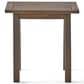 Hearth and Haven Selma Outdoor End Table with Slatted Top and Curved Legs in Gray, , large
