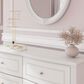 Ashley Kozlani 6-Drawer Dresser and Mirror in White, , large