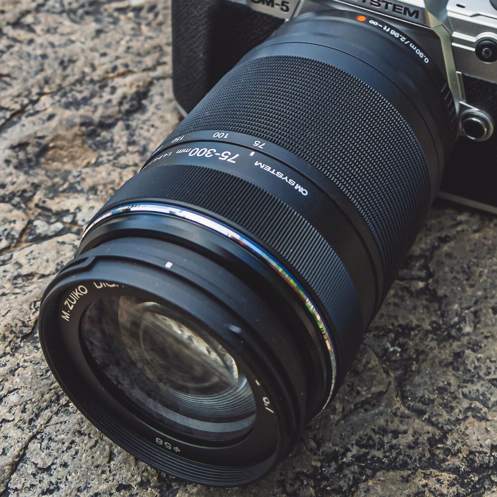 OM- System M.Zuiko Digital ED 75-300mm f/4.8-6.7 II Lens in Black, , large