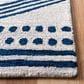Safavieh Micro-Loop Southwestern 2"3" x 7" Ivory and Navy Runner, , large