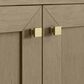 James Martin Vanities Chianti 24" Single Bathroom Vanity in Walnut Whisper and Champagne Brass with 2 cm White Glossy Composite Stone Top and Rectangular Sink, , large