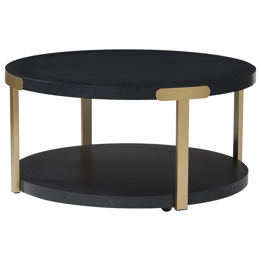 Ashley Shylore Occasional Table Set in Black and Brass (Set of 3), , large