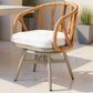 Zuo Modern Safal Swivel Outdoor Dining Chair in Gray, , large