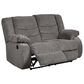 Ashley Tulen Reclining Loveseat in Gray, , large