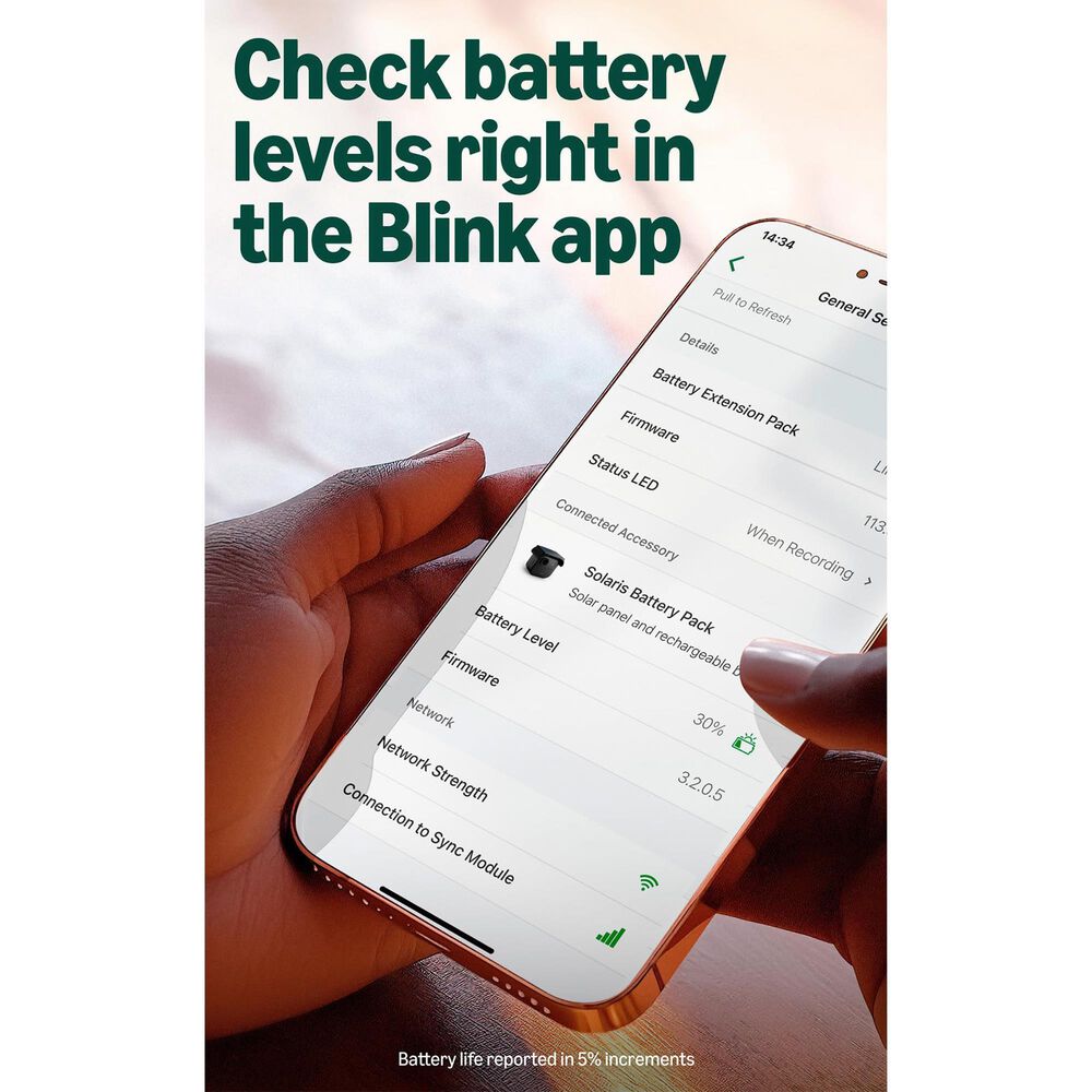 Blink Solar Battery Pack in Black, , large