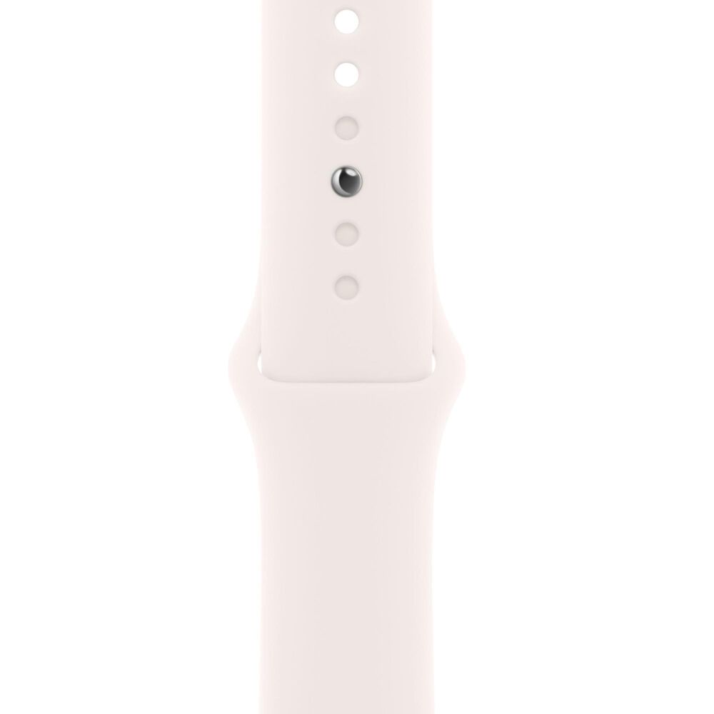 Apple Watch Series 11 (GPS) 42mm Aluminum Case with Light Blush Sport Band - S/M in Rose Gold and 2-Year AppleCare+, , large