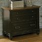 Wycliff Bay Hartford File Cabinet in Black and Oak, , large