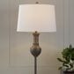 LumiSource Griffin Polyresin Floor Lamp in Grey, , large