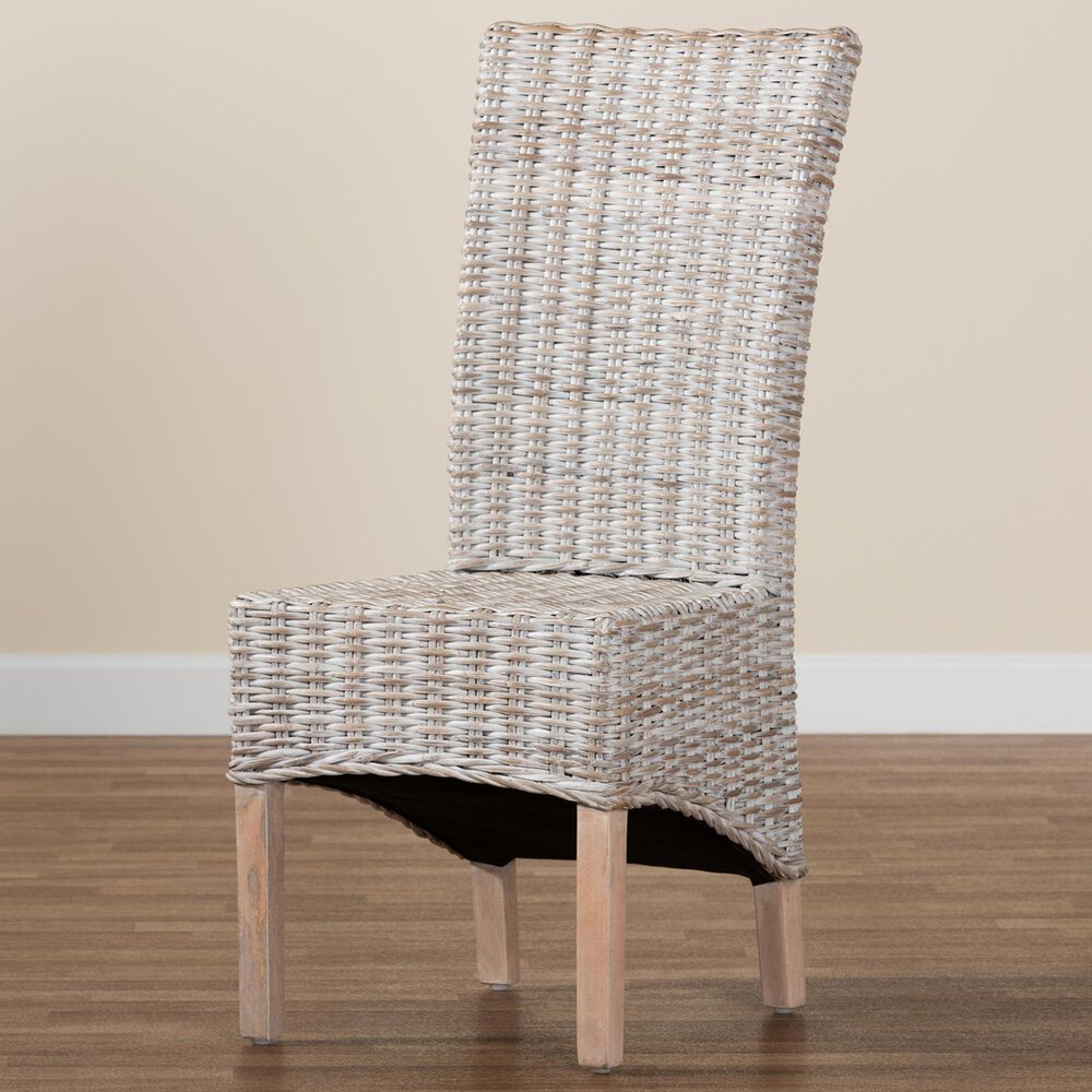 Baxton Studio Trianna Side Chair in Whitewashed and Natural Brown, , large