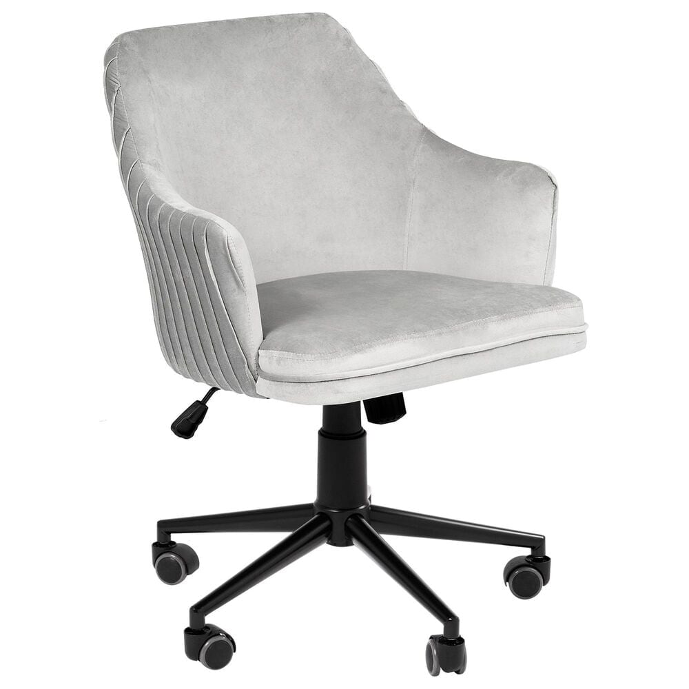 Impressions Vanity Adelyn Swivel Vanity Chair in Cool Grey, , large