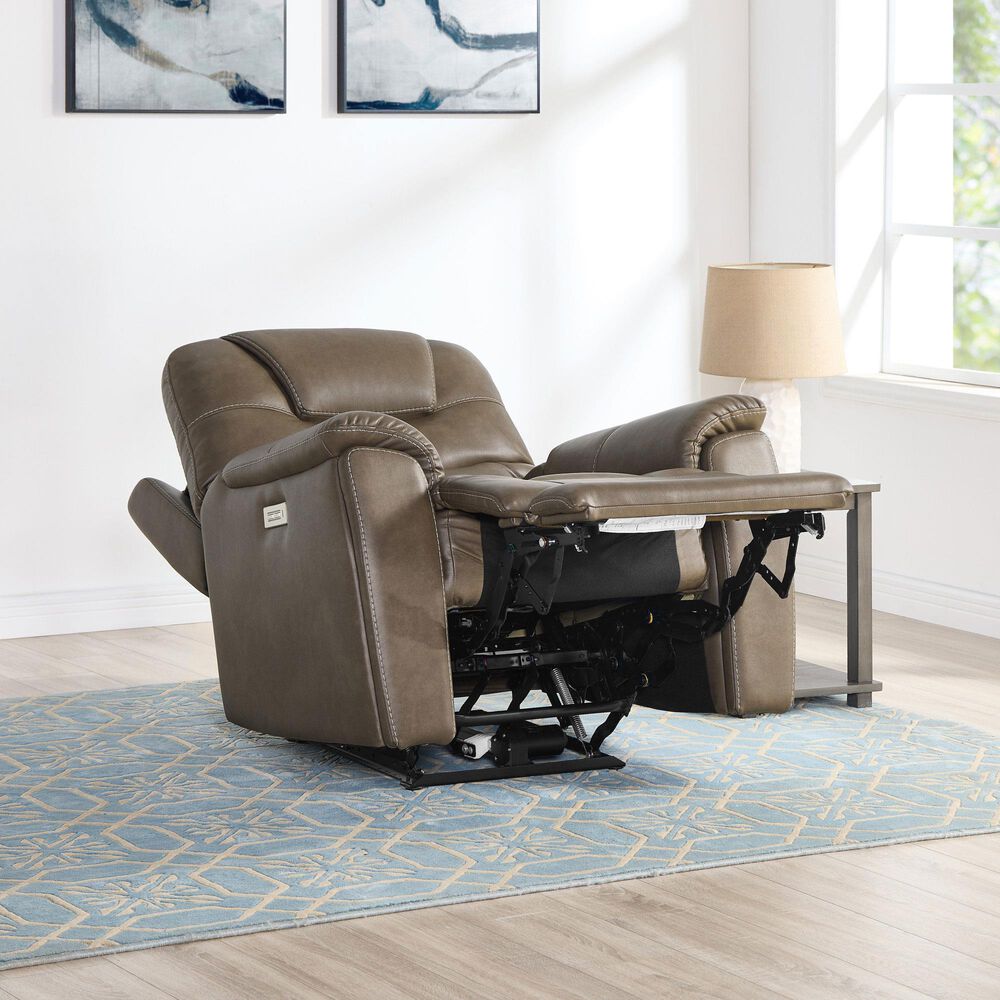 Steve Silver Adelaide Dual-Power Recliner in Caramel, , large