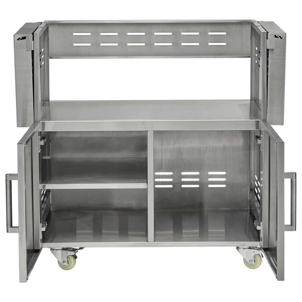 Coyote Outdoor 36&quot; Charcoal Grill Cart in Stainless Steel, , large