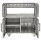 Coyote Outdoor 36" Charcoal Grill Cart in Stainless Steel, , large