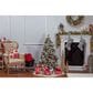The Gerson Company 4.5" Pre-Lit Pine Artificial Christmas Tree with White LED Lights in Green, , large
