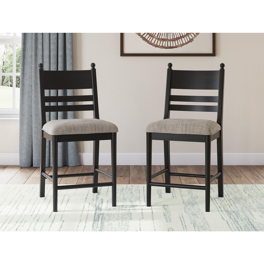 Ashley Greddinton Counter Stool in Black, , large