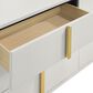 Pacific Landing Marceline 6-Drawer Dresser in White and Gold, , large