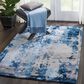 Nourison Prismatic PRS10 3"9" x 5"9" Blue and Grey Area Rug, , large