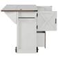 HOMLUX 54" Kitchen Island with Drop Leaf in White, , large