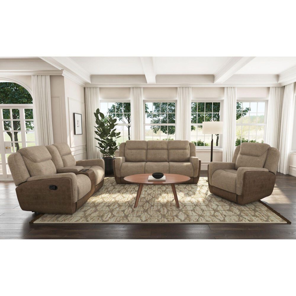 Mayberry Hill Hornet Manual Motion Glider Recliner in Rancho Beige, , large