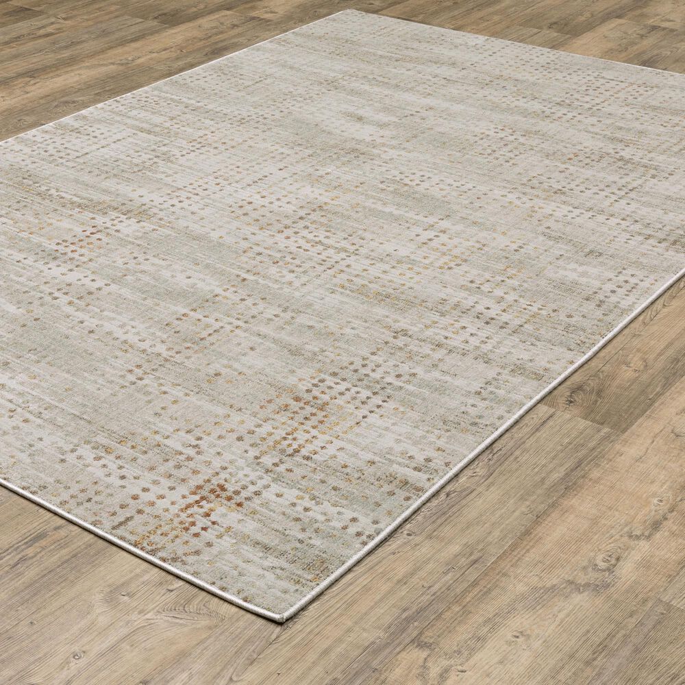 Oriental Weavers Mallory Grey and Gold 3&#39;3&quot; x 5&#39; Area Rug, , large