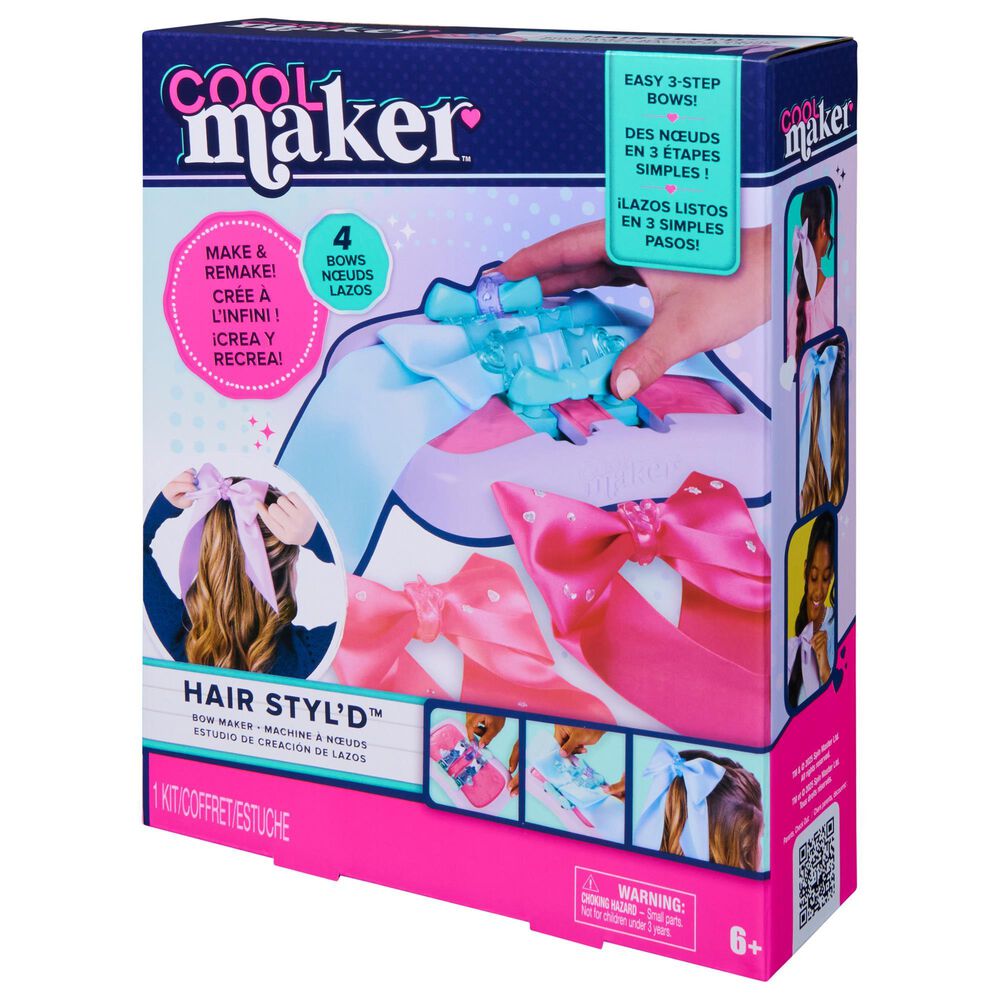 Cool Maker Hair Styl'd Bow Maker Crafts Kit, , large