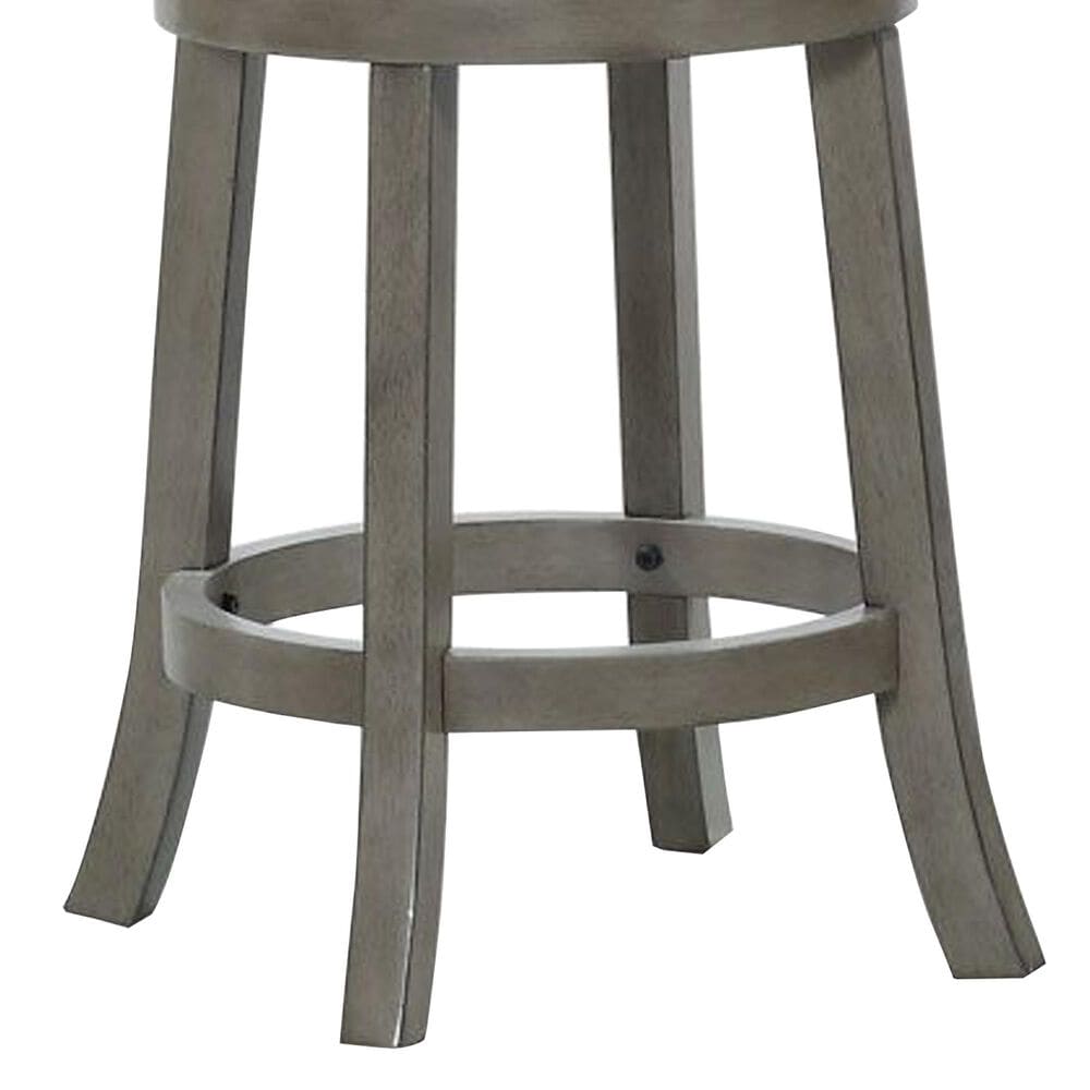 Sasha Lee 24&quot; Swivel Counter Stool in Antique Grey, , large