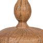 Creative Coop Andi Resin Table Lamp with Pleated Shade in Brown, , large