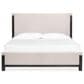 Nicolette Home Plum Creek 4 Piece King Panel Upholstered Bedroom Set in Ravenwood Black, , large