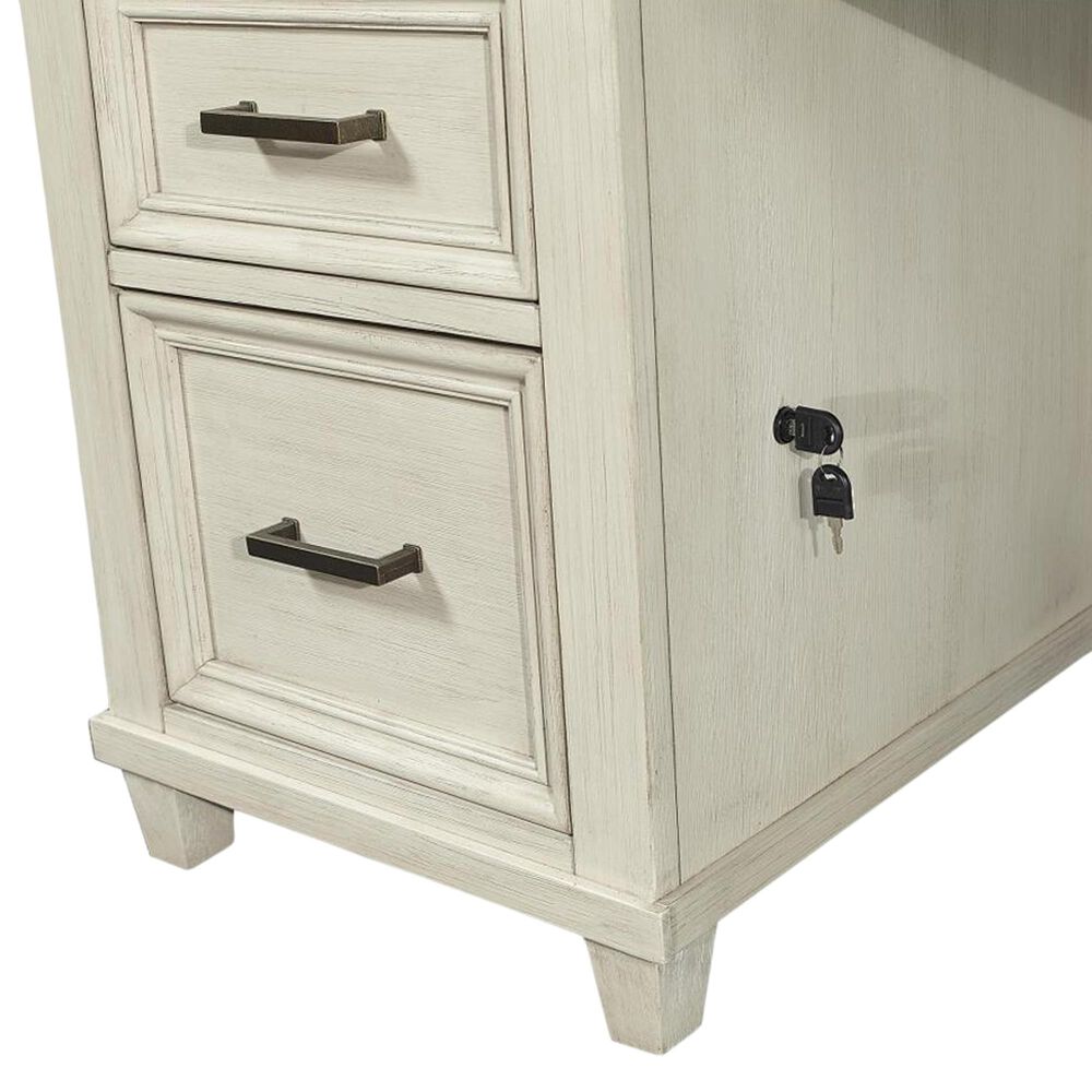 Riva Ridge Caraway 66&quot; Executive Desk in Aged Ivory, , large