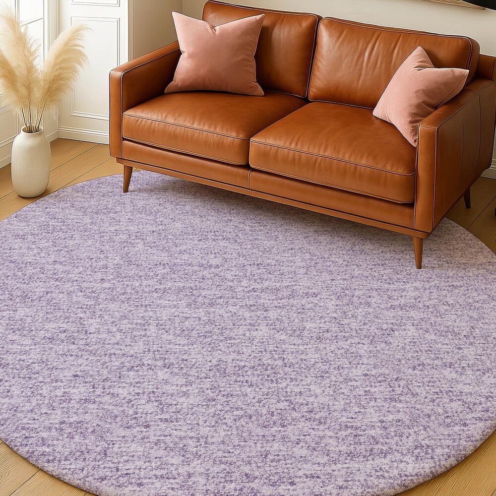 Dalyn Rug Company Voyage VY2 Lavender 8' Round Area Rug, , large