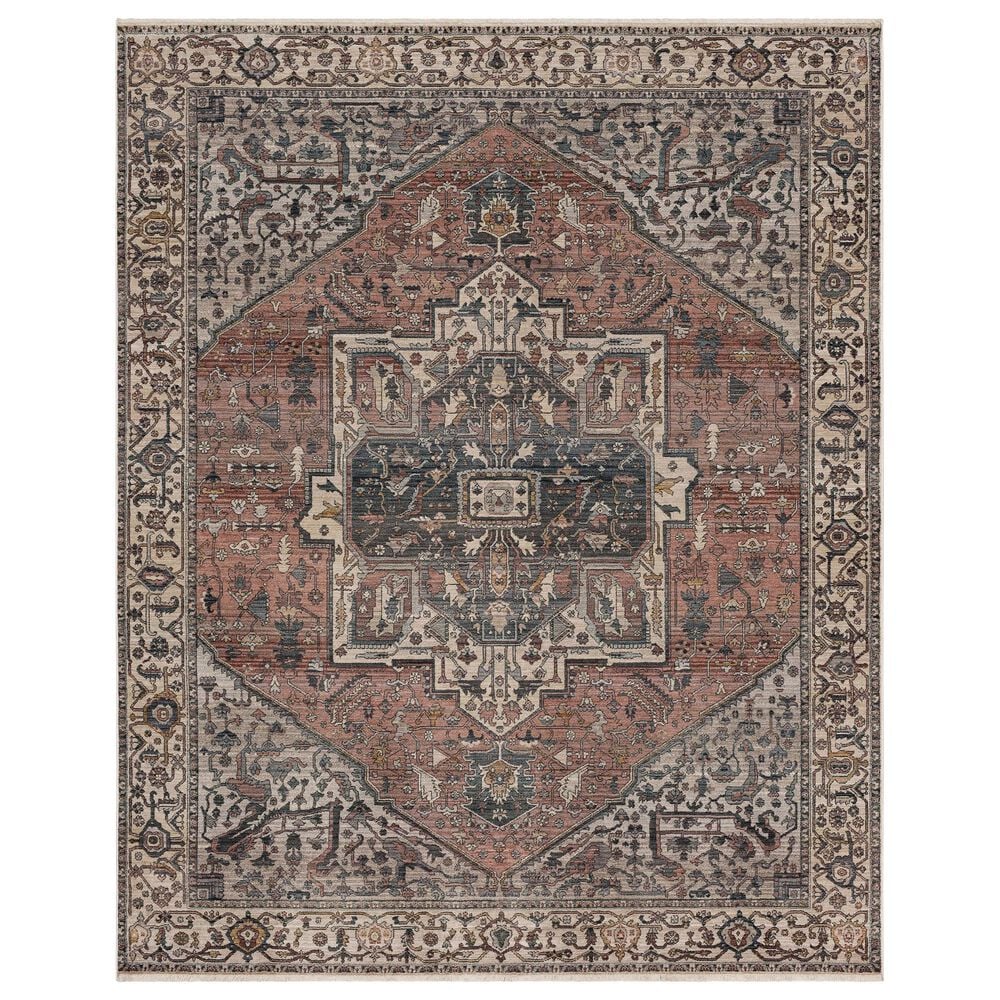 Karastan Echo Angelino 5" x 7"10" Pudra Area Rug, , large