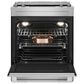 JennAir 6.8 Cu. Ft. Slide-In Electric Range in Stainless Steel and Black, , large